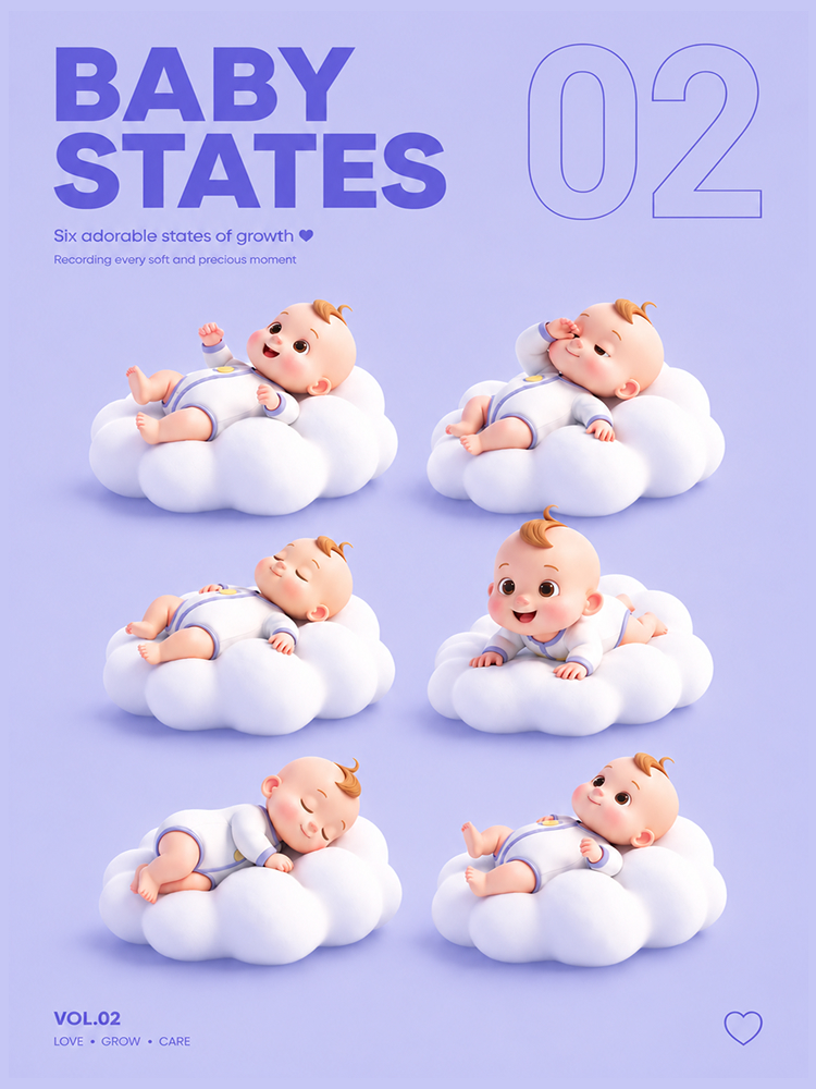BABY STATES 插画系列